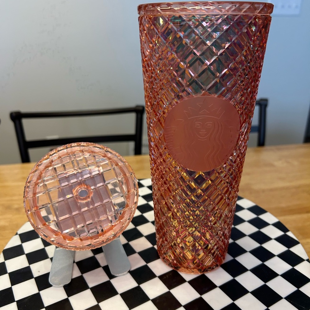 Starbucks Rose Gold Tumbler with Lid